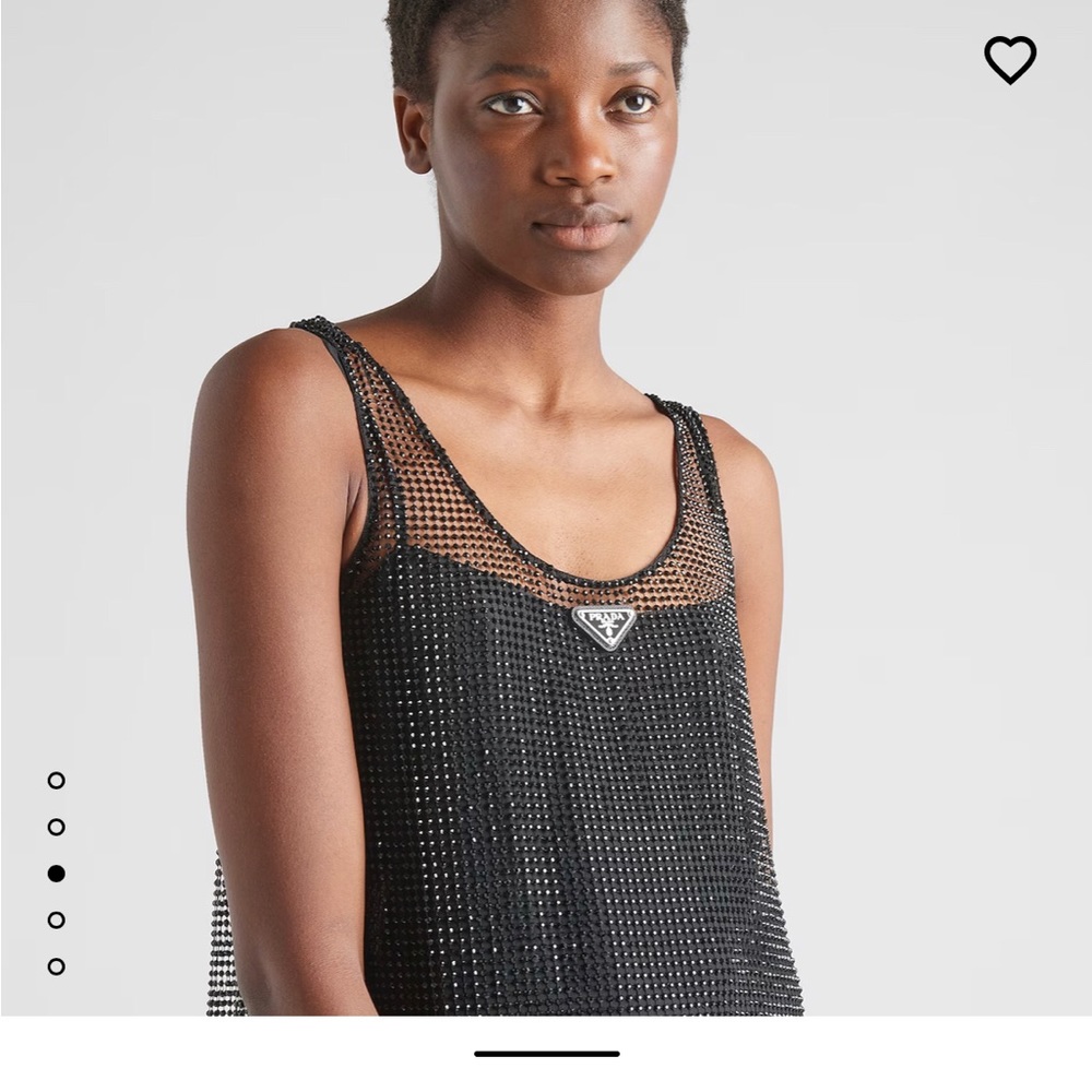 COPY - Prada embroidered mesh dress, silver, size 6, lose fit